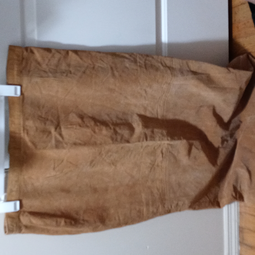 Women Ashley Stewart Maxie's suede skirt real leather